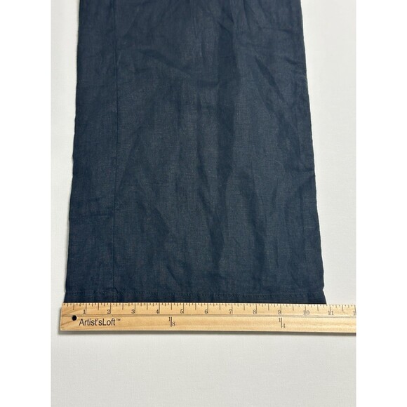 Athleta Women’s Cabo Linen Wide Leg Pants Black Size 2 Drawstring - Picture 13 of 13